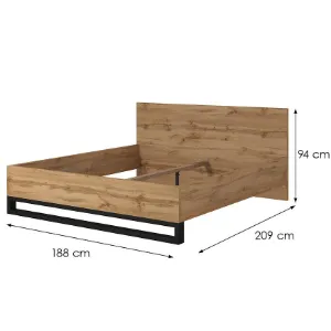 Obrazek Łóżko 180/200 Halle S 32 Dąb Wotan