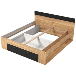 Obrazek Łóżko 180/200 Beta 92 Dąb Mauvella/Czarny