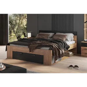 Obrazek Łóżko 180/200 Beta 92 Dąb Mauvella/Czarny