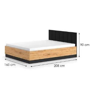 Obrazek Łóżko Z Podnośnikiem Urso 1401 Dąb Craft Z