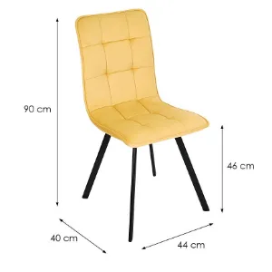 Obrazek Krzesło Orlando Żółte Solar 45