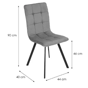 Obrazek Krzesło Orlando Szare Solar 96