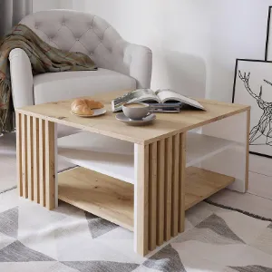 Obrazek Stolik Zaandam dąb artisan/biały