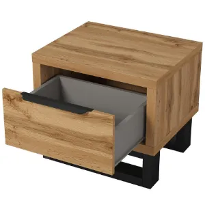 Obrazek Stolik Nocny 1s Halle S 22 Dąb Wotan