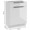 Obrazek Szafka kuchenna Basti B60 60x84x49 1D2S biała