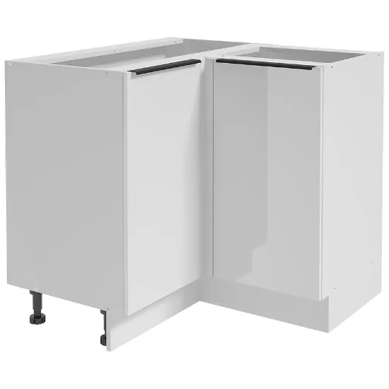 Obrazek Szafka kuchenna narożna Basti B90 90x84x90 2D0S 8NN biała