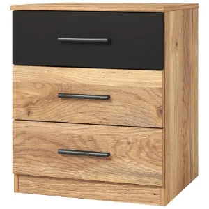 Obrazek Stolik Nocny 3s Beta 22 Dąb Mauvella/Czarny