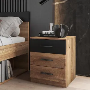 Obrazek Stolik Nocny 3s Beta 22 Dąb Mauvella/Czarny