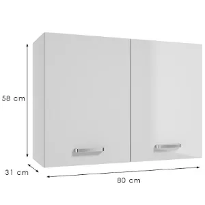 Obrazek Szafka kuchenna Arosa A80 2D0S biała