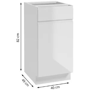 Obrazek Szafka kuchenna Paro B40 1D1S biała
