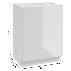 Obrazek Szafka kuchenna Paro B60 1D0S biała