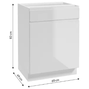 Obrazek Szafka kuchenna Paro B60 1D1S biała
