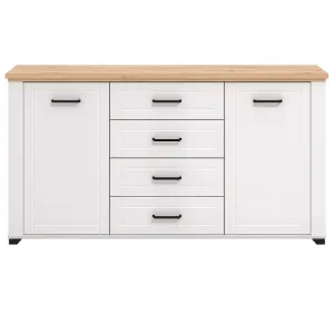 Obrazek Komoda Valencia 3k4f Artisan/Biały 11011390