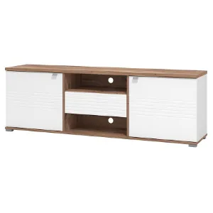 Obrazek Szafka RTV Grenoble Biały/Dąb 11011977