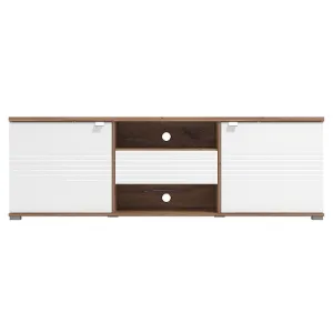 Obrazek Szafka RTV Grenoble Biały/Dąb 11011977