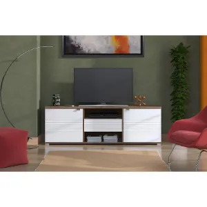 Obrazek Szafka RTV Grenoble Biały/Dąb 11011977