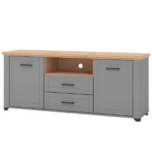 Obrazek Szafka RTV Valencia Grafit/Artisan 11011388