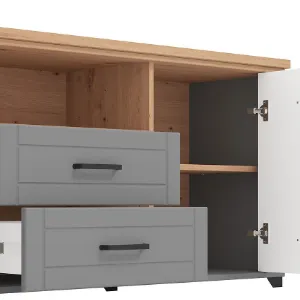 Obrazek Szafka RTV Valencia Grafit/Artisan 11011388