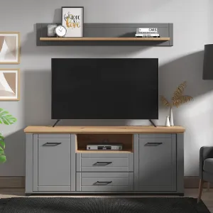 Obrazek Szafka RTV Valencia Grafit/Artisan 11011388