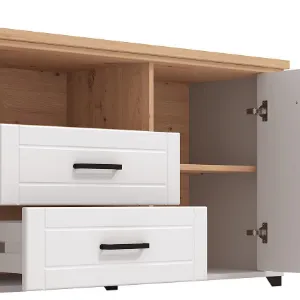 Obrazek Szafka RTV Valencia Artisan/Biały 11011387