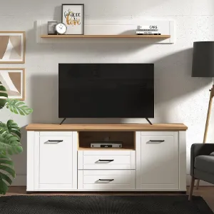 Obrazek Szafka RTV Valencia Artisan/Biały 11011387