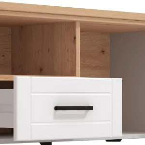 Obrazek Szafka RTV Valencia Artisan/Biały 11011385