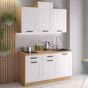 Obrazek Szafka kuchenna Luna biały mat/artisan 40D 3S BB