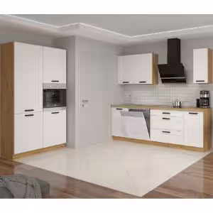 Obrazek Szafka kuchenna Luna biały mat/artisan 40D 3S BB