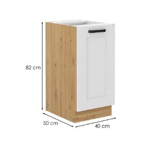 Obrazek Szafka kuchenna LUNA biały mat/artisan 40d 1f bb