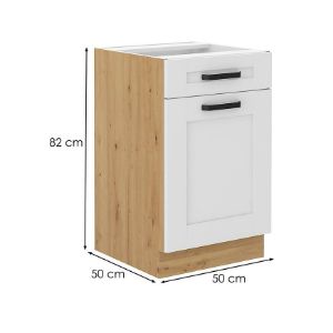 Obrazek Szafka kuchenna LUNA biały mat/artisan 50d 1f 1s bb