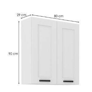 Obrazek Szafka kuchenna LUNA biały mat/biały 80g-90 2f
