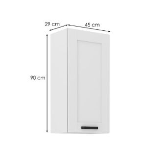 Obrazek Szafka kuchenna LUNA biały mat/biały 45g-90 1f