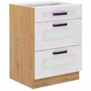 Obrazek Szafka kuchenna LUNA biały mat/artisan 60d 3s bb