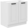Obrazek Szafka kuchenna LUNA biały mat/biały 80zl 2f bb