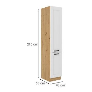 Obrazek Szafka kuchenna LUNA biały mat/artisan 40dk-210 2f