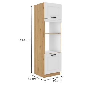 Obrazek Szafka kuchenna LUNA biały mat/artisan 60dmp-210 2f