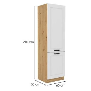 Obrazek Szafka kuchenna LUNA biały mat/artisan 60dk-210 2f
