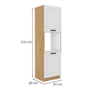 Obrazek Szafka kuchenna LUNA biały mat/artisan 60dp-210 2f