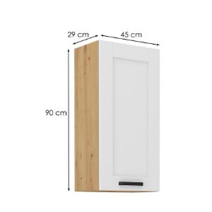 Obrazek Szafka kuchenna LUNA biały mat/artisan 45g-90 1f
