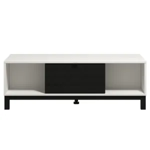 Obrazek Ława Sarthe Biały/Czarny 11013678