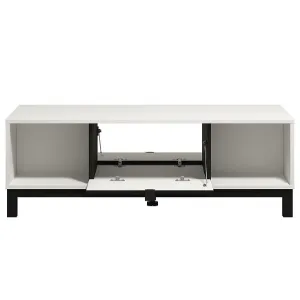 Obrazek Ława Sarthe Biały/Czarny 11013678