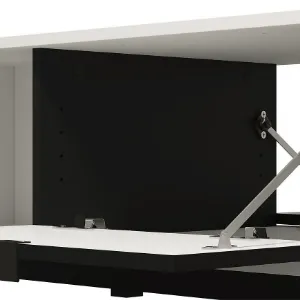 Obrazek Ława Sarthe Biały/Czarny 11013678