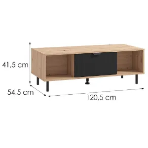 Obrazek Ława Vandea Artisan/Czarny 11013668
