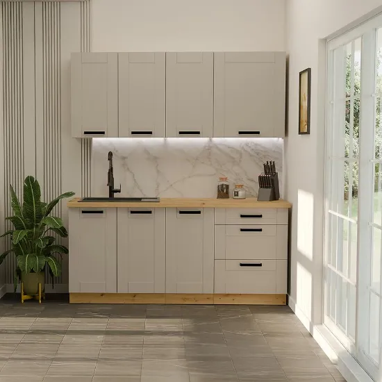 Obrazek Kuchnia Luna Claygrey/Artisan 180cm Bez Blatu