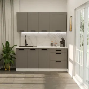 Obrazek Kuchnia Luna Dustgrey/Biały 180cm Bez Blatu