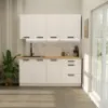 Obrazek Kuchnia Luna Biały/Biały 180cm Bez Blatu