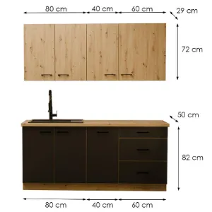 Obrazek Kuchnia Modena 180cm Bez Blatu