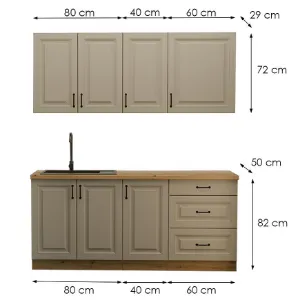 Obrazek Kuchnia Stilo Claygrey/Artisan 180cm Bez Blatu