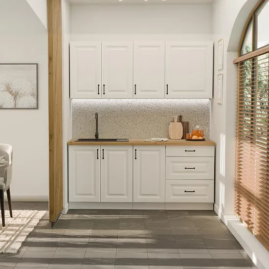 Obrazek Kuchnia Stilo Biały/Biały 180cm Bez Blatu