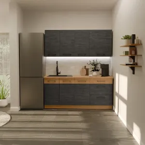 Obrazek Kuchnia Vigo Dark 180cm Bez Blatu